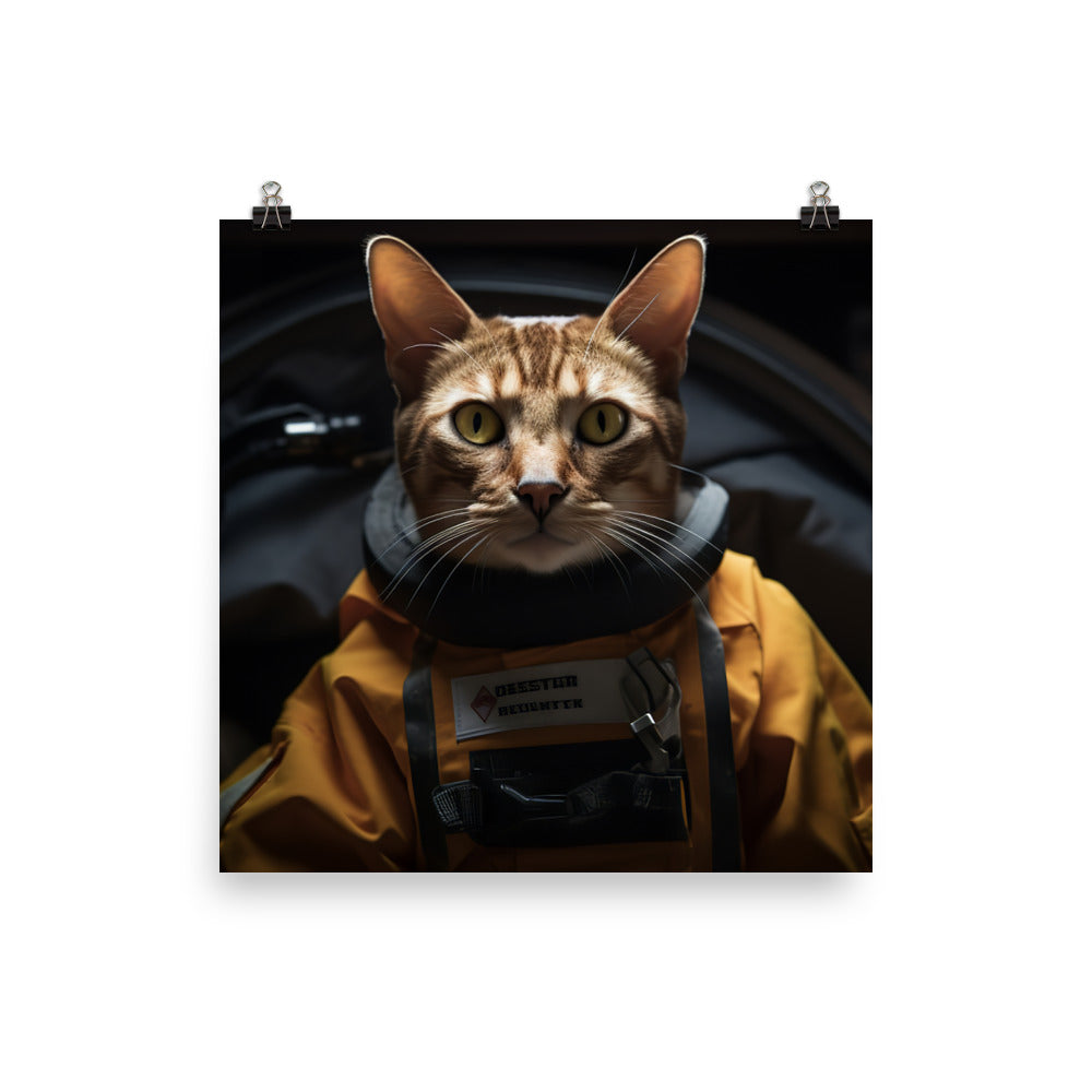 Abyssinian Paramedic Photo paper poster - PosterfyAI.com
