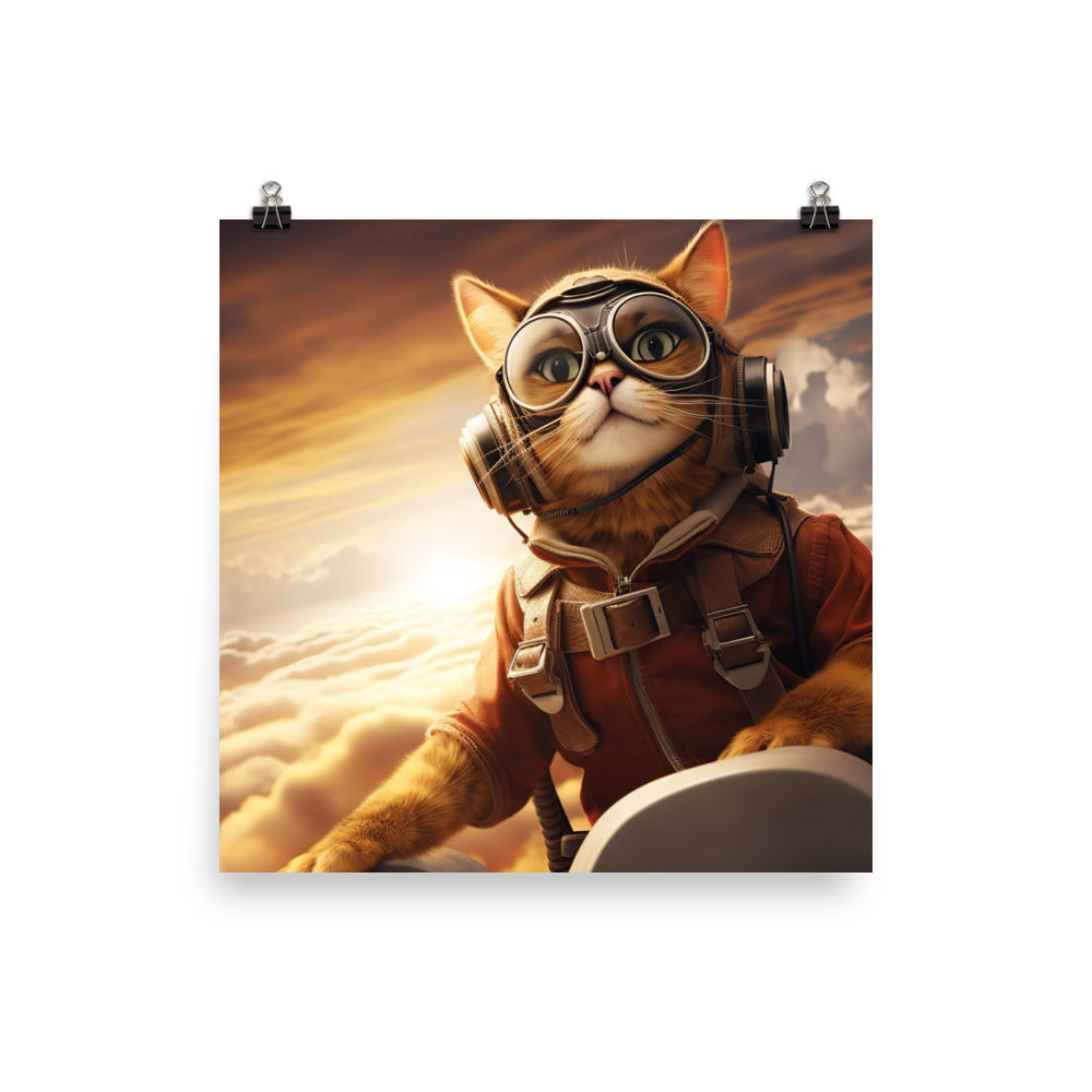 Abyssinian Pilot Photo paper poster - PosterfyAI.com