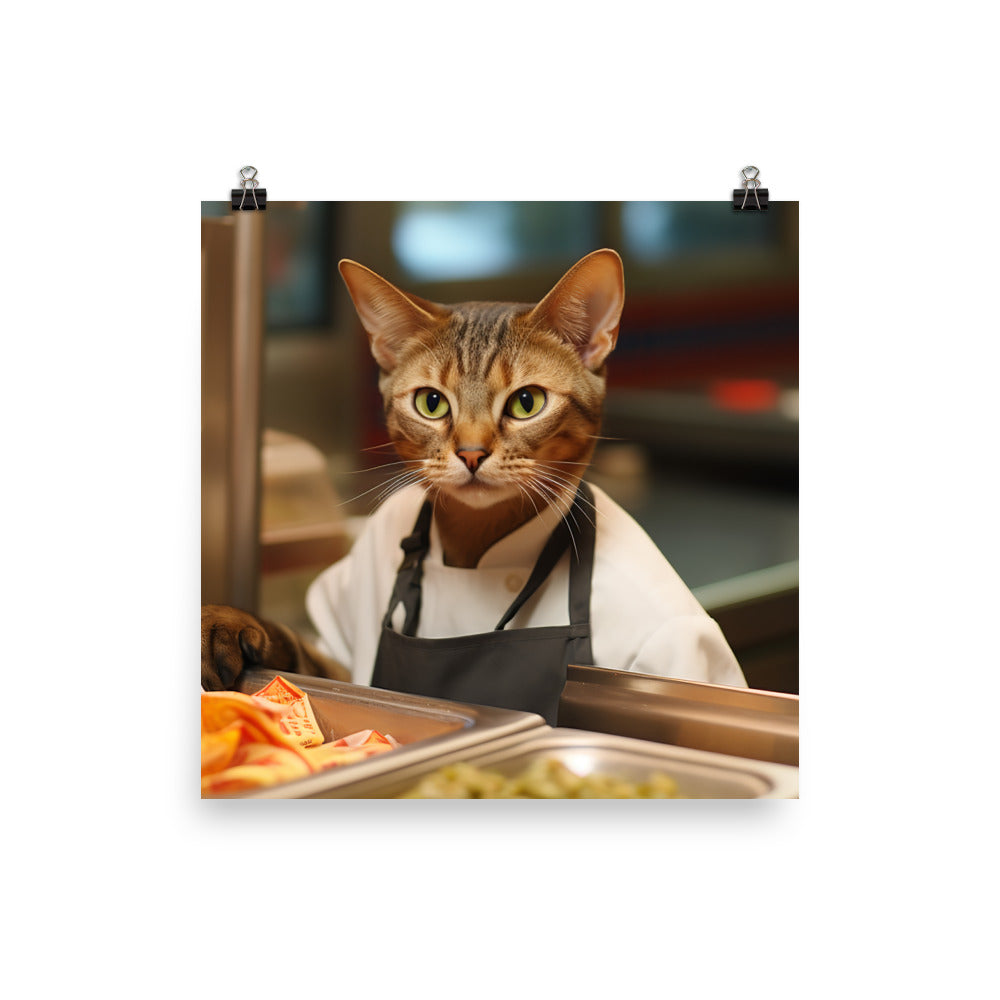 Abyssinian Fast Food Crew Photo paper poster - PosterfyAI.com