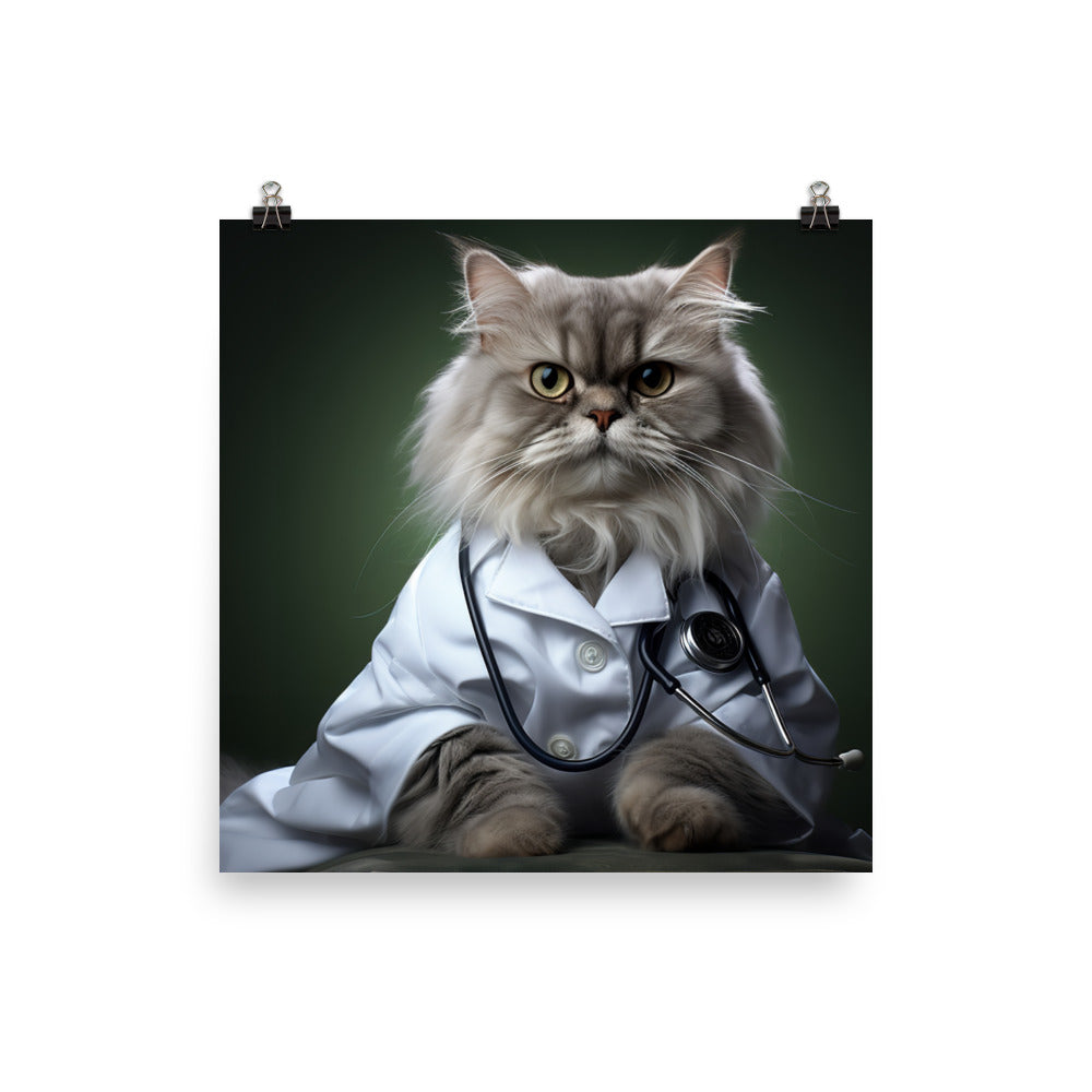 Persian Nurse Photo paper poster - PosterfyAI.com