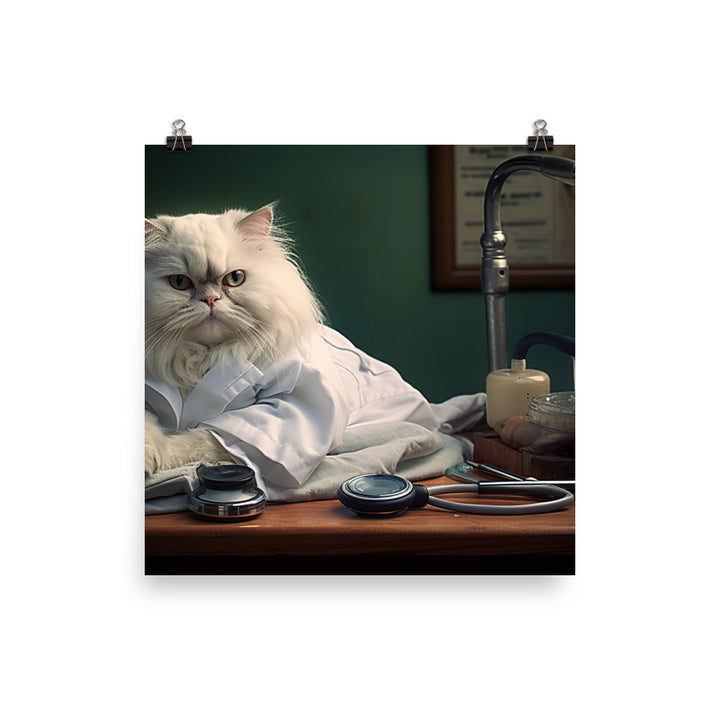 Persian Nurse Photo paper poster - PosterfyAI.com