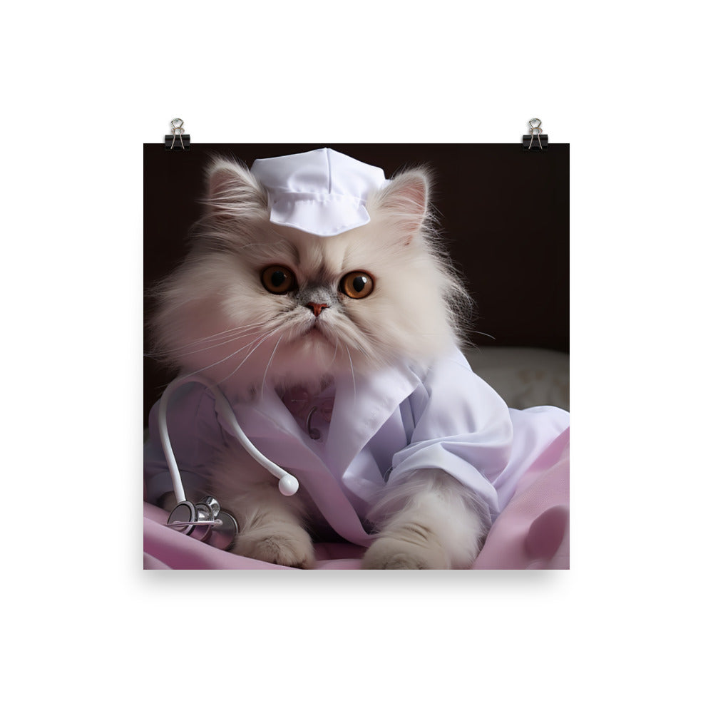 Persian Nurse Photo paper poster - PosterfyAI.com