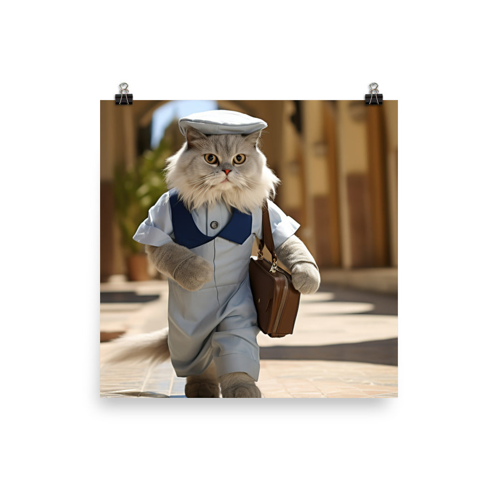 Persian Mail Carrier Photo paper poster - PosterfyAI.com