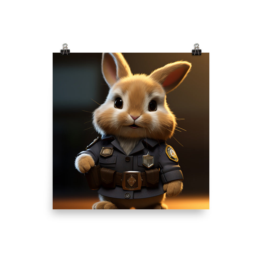 Lionhead Security Officer Photo paper poster - PosterfyAI.com
