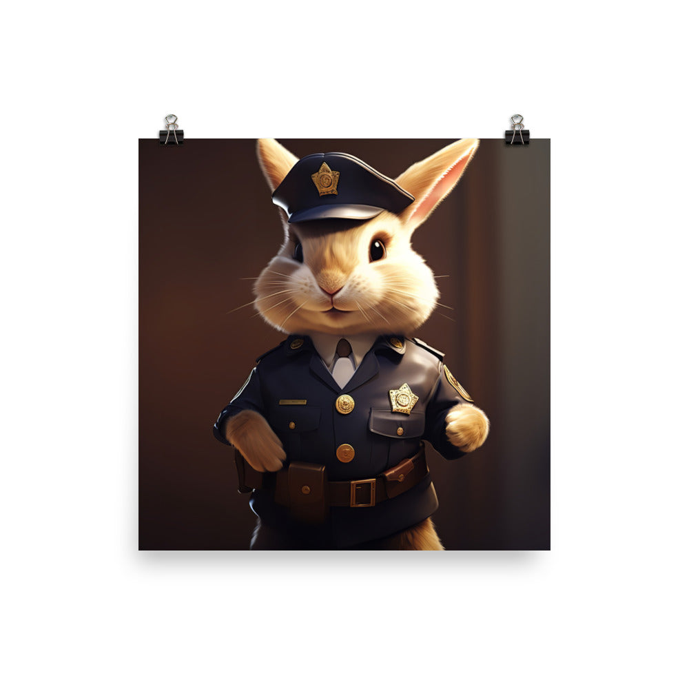 Lionhead Security Officer Photo paper poster - PosterfyAI.com