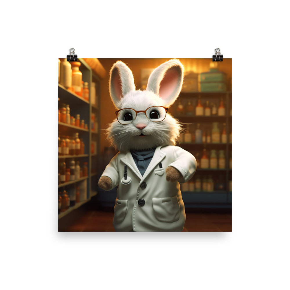 Lionhead Pharmacist Photo paper poster - PosterfyAI.com