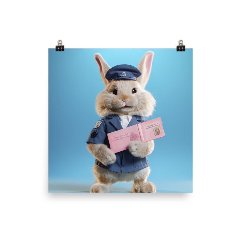 Lionhead Mail Carrier Photo paper poster - PosterfyAI.com