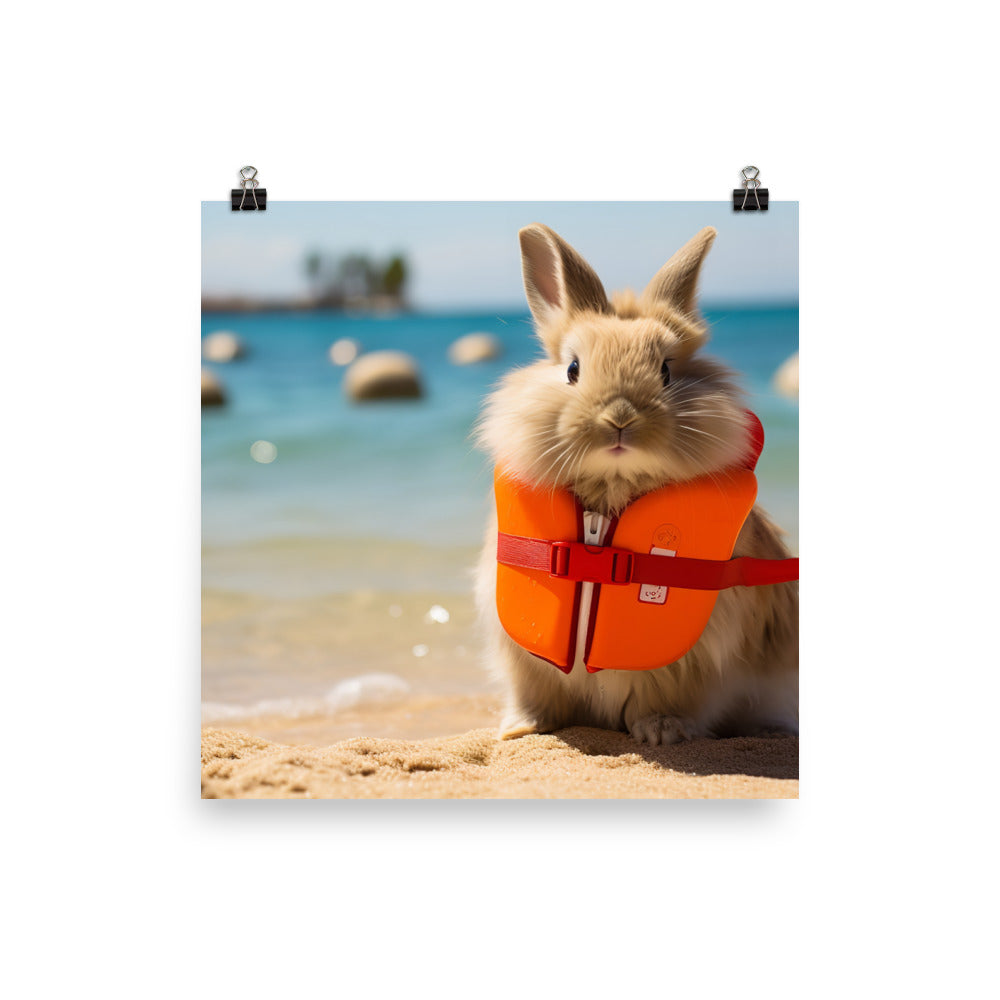 Lionhead Lifeguard Photo paper poster - PosterfyAI.com