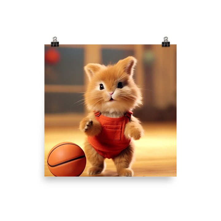Lionhead Basketball Photo paper poster - PosterfyAI.com