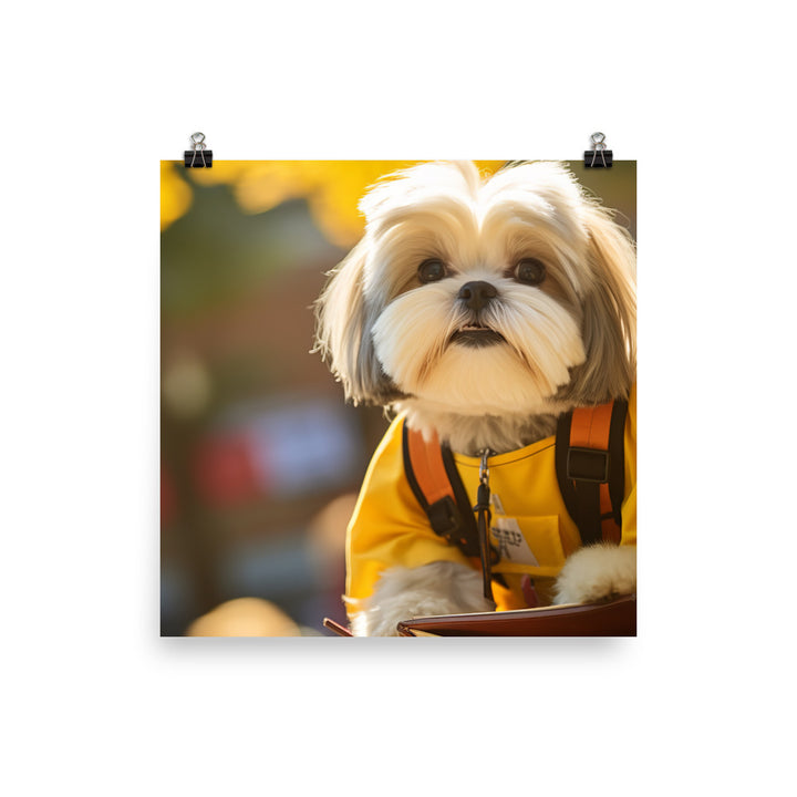 Lhasa Apso Student Photo paper poster - PosterfyAI.com
