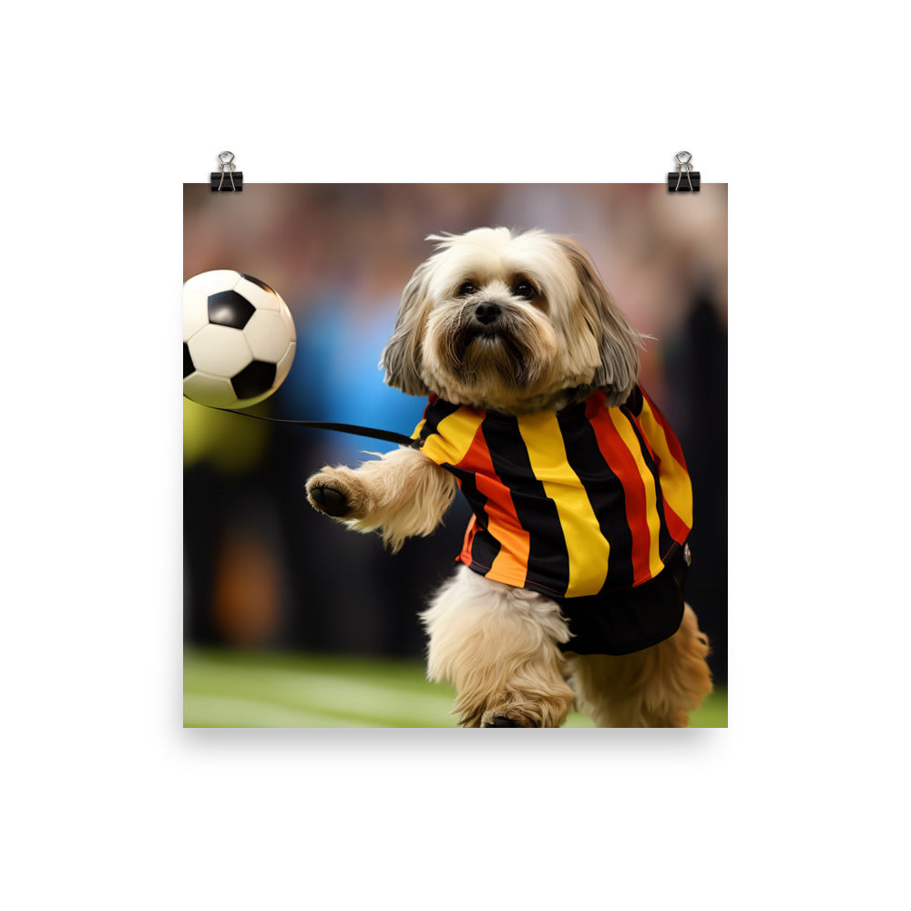 Lhasa Apso Referee Photo paper poster - PosterfyAI.com