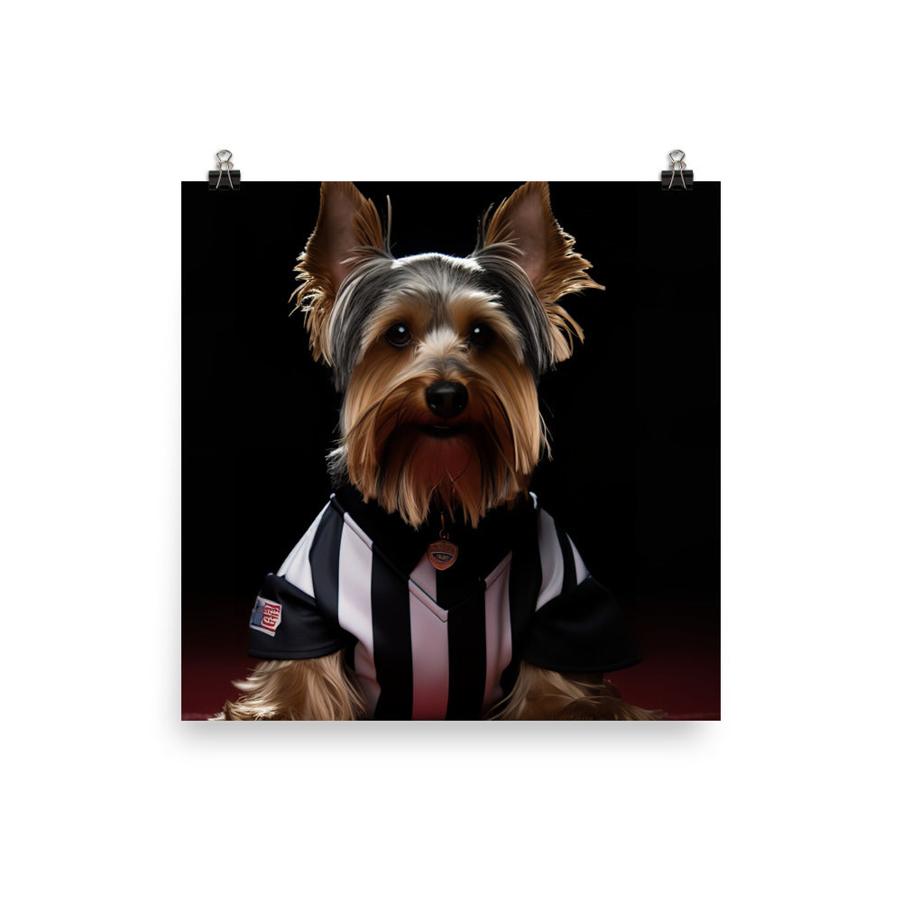 Yorkshire Terrier Referee Photo paper poster - PosterfyAI.com