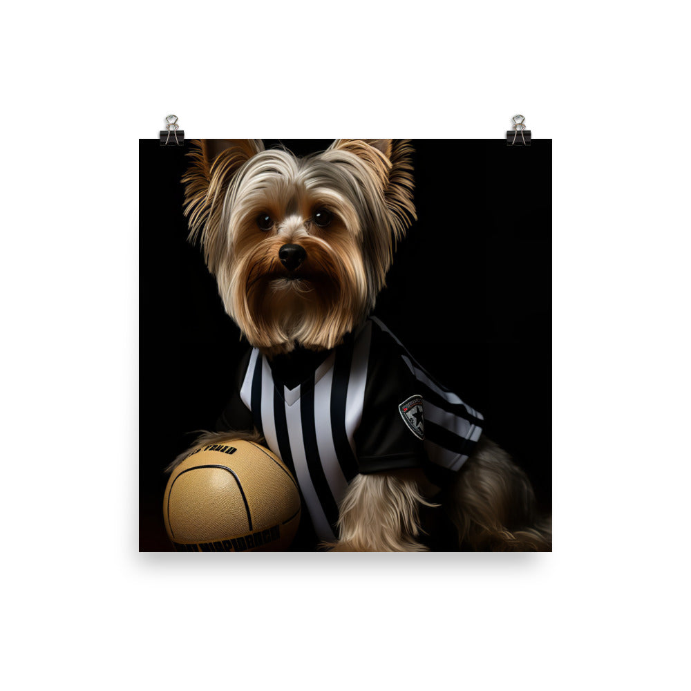 Yorkshire Terrier Referee Photo paper poster - PosterfyAI.com