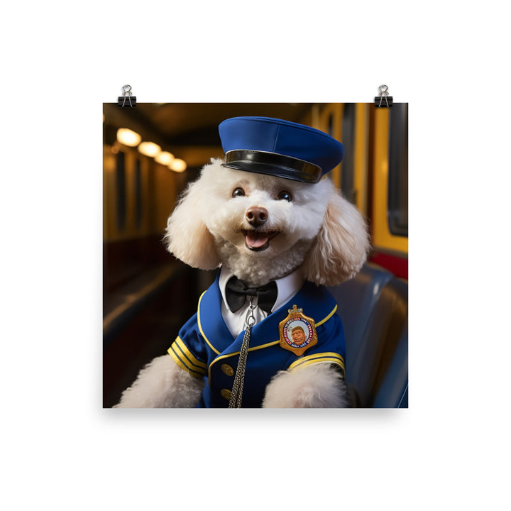 Poodle Transit Operator Photo paper poster - PosterfyAI.com