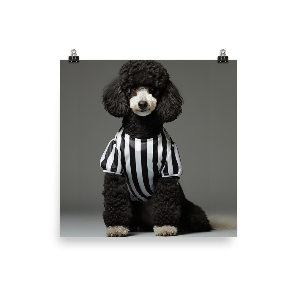 Poodle Referee Photo paper poster - PosterfyAI.com