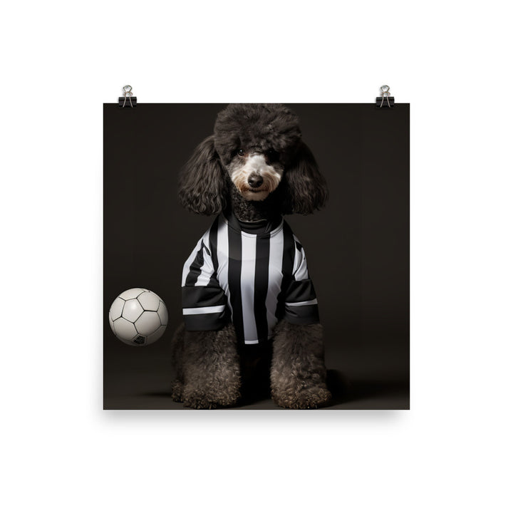 Poodle Referee Photo paper poster - PosterfyAI.com