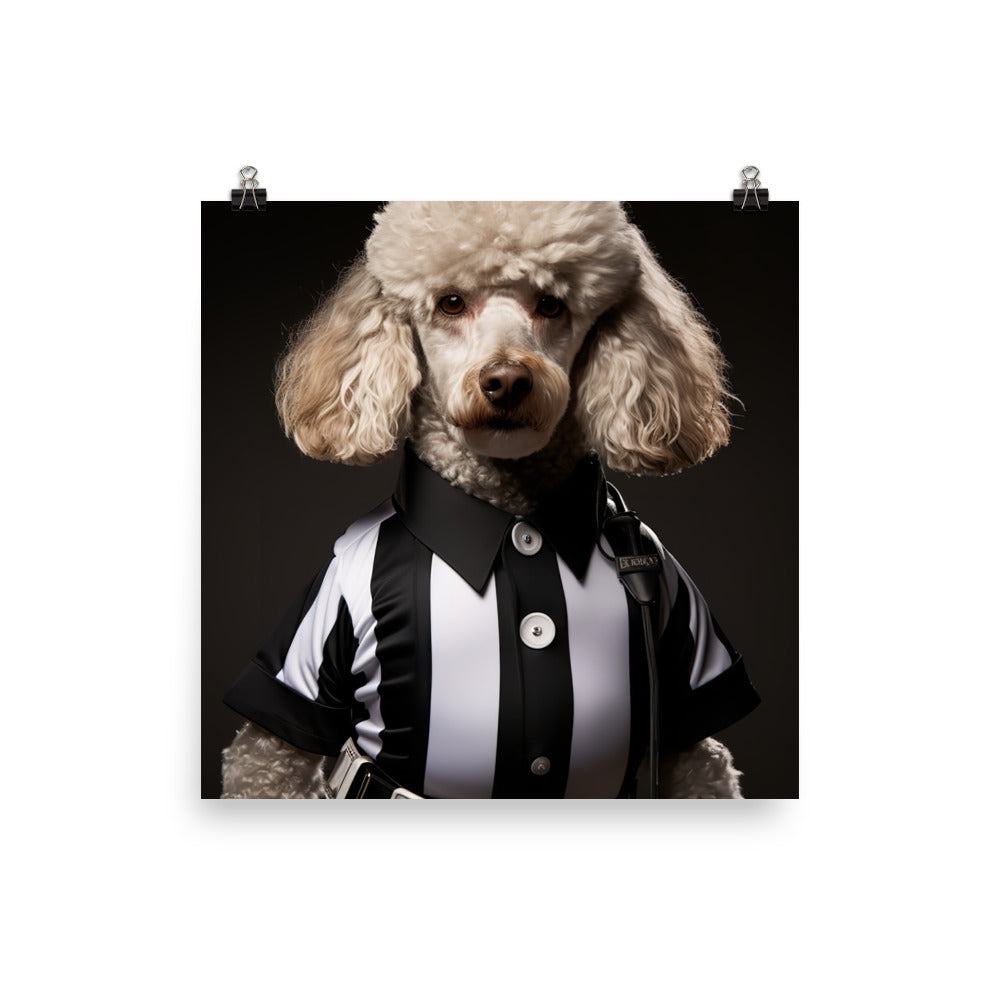 Poodle Referee Photo paper poster - PosterfyAI.com