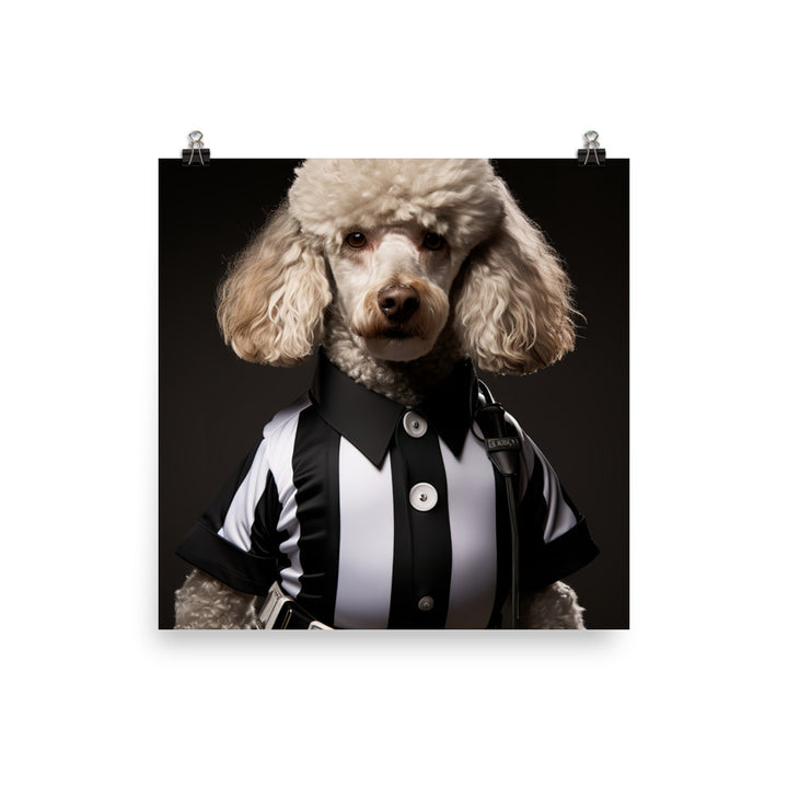 Poodle Referee Photo paper poster - PosterfyAI.com