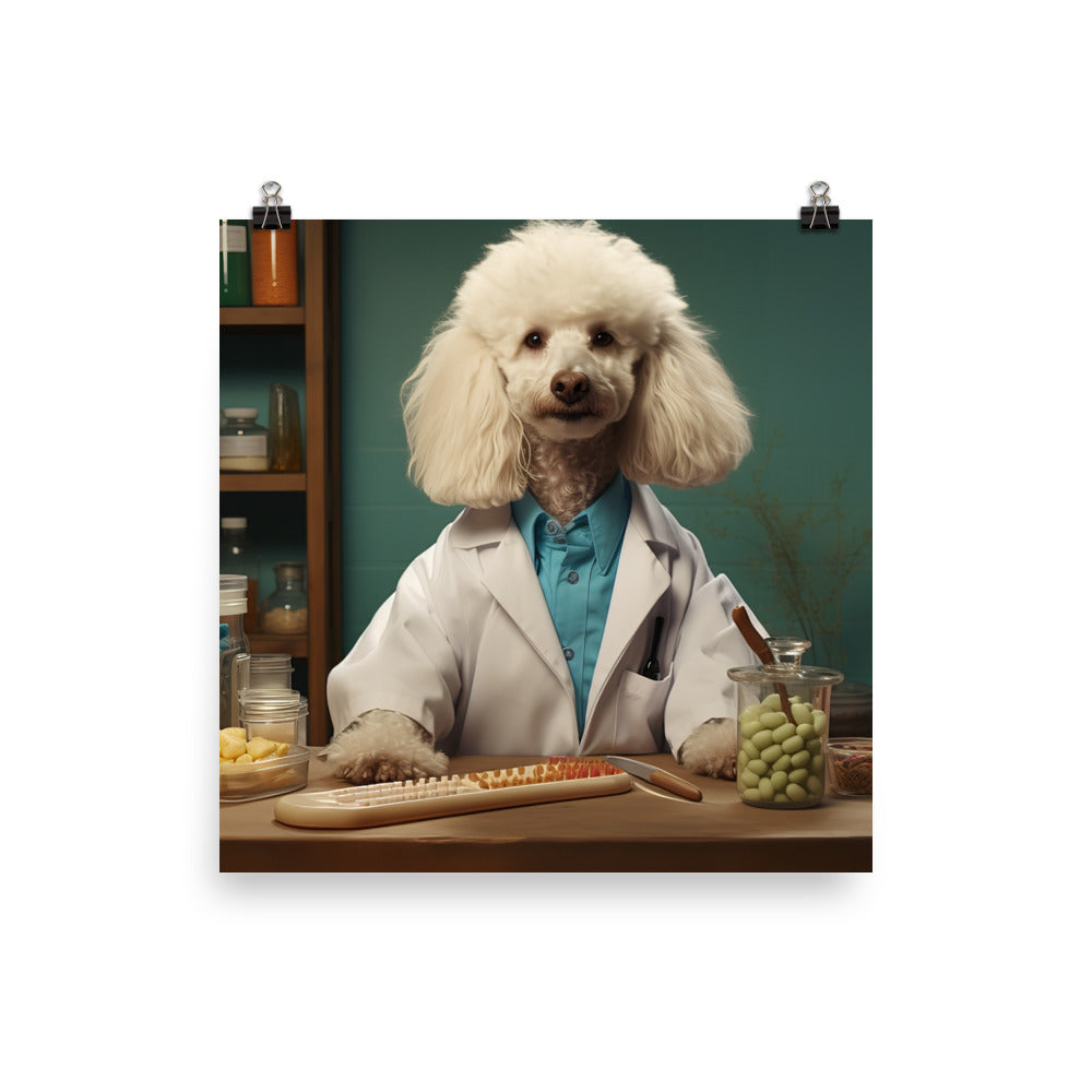 Poodle Pharmacist Photo paper poster - PosterfyAI.com