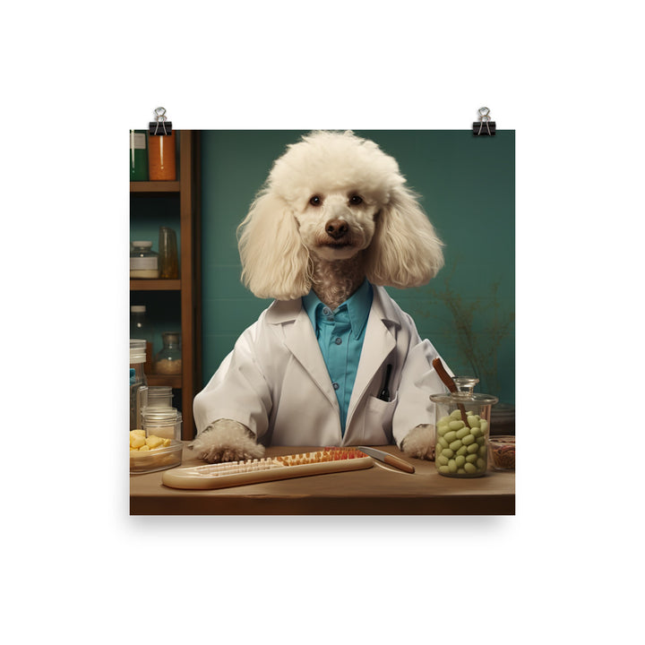 Poodle Pharmacist Photo paper poster - PosterfyAI.com