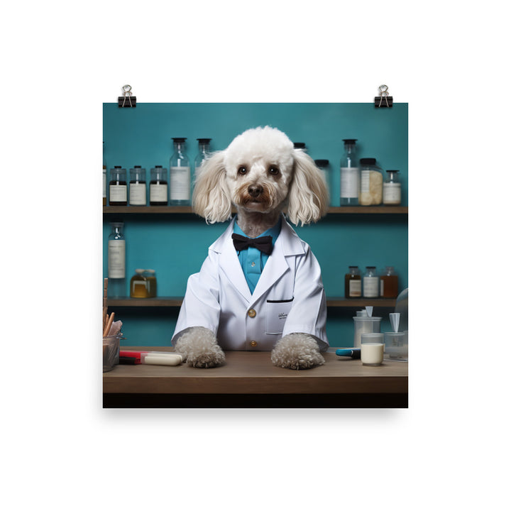Poodle Pharmacist Photo paper poster - PosterfyAI.com