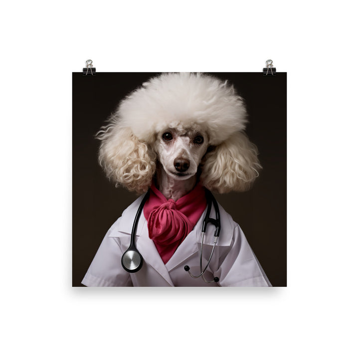 Poodle Nurse Photo paper poster - PosterfyAI.com