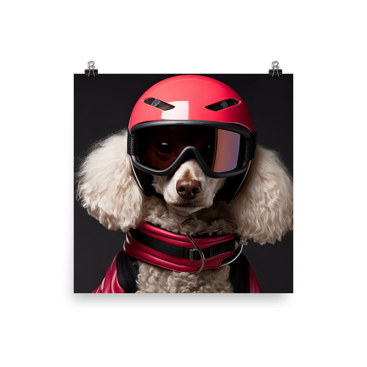 Poodle Motorsport Athlete Photo paper poster - PosterfyAI.com