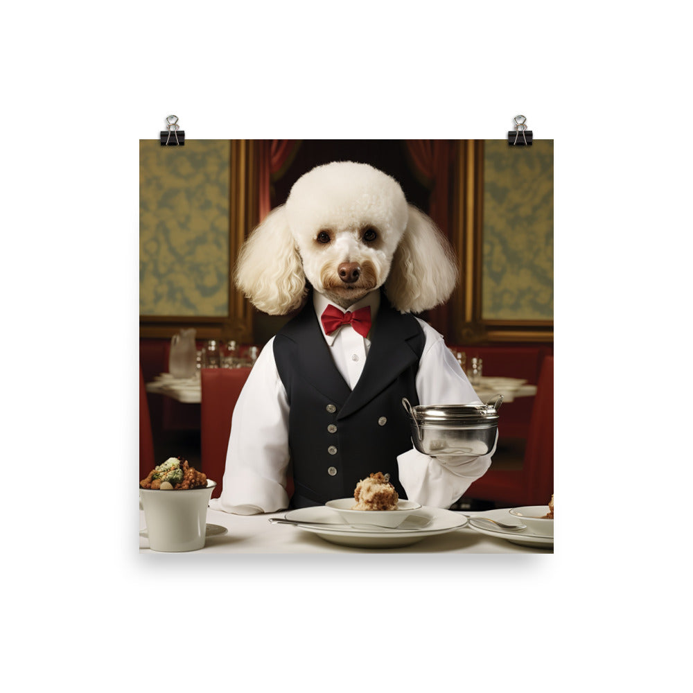 Poodle Hotel Staff Photo paper poster - PosterfyAI.com