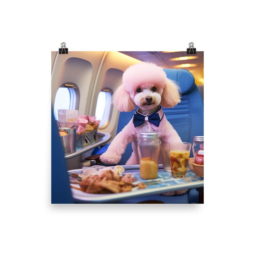 Poodle Cabin Crew Photo paper poster - PosterfyAI.com