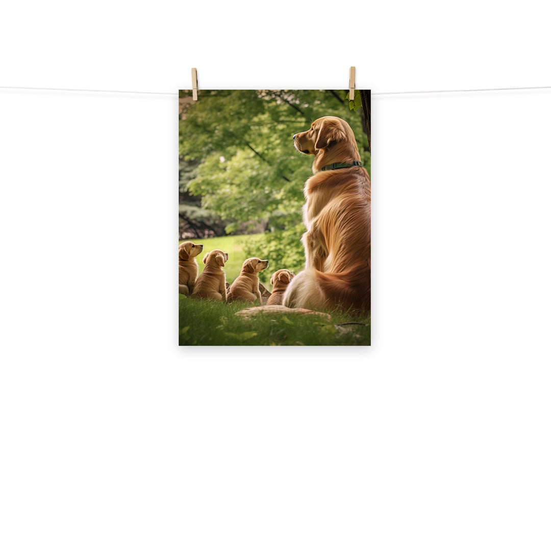 Golden Retriever Photo paper poster - PosterfyAI.com