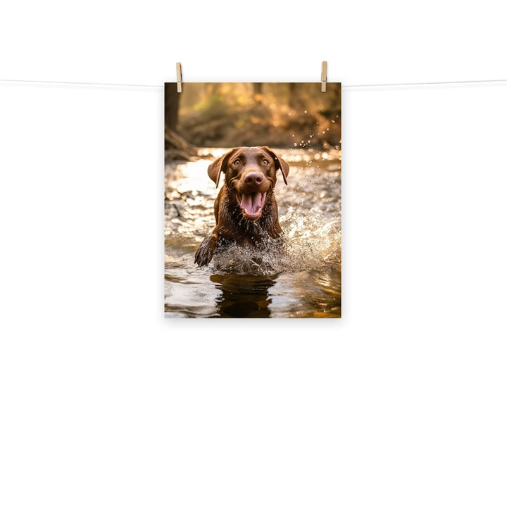 Labrador Retriever Photo paper poster - PosterfyAI.com