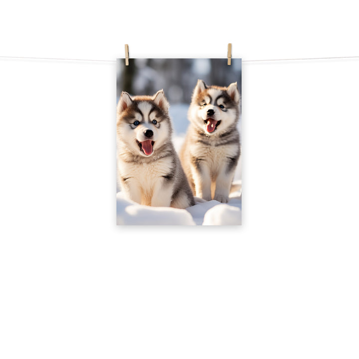 Alaskan Malamute Photo paper poster - PosterfyAI.com