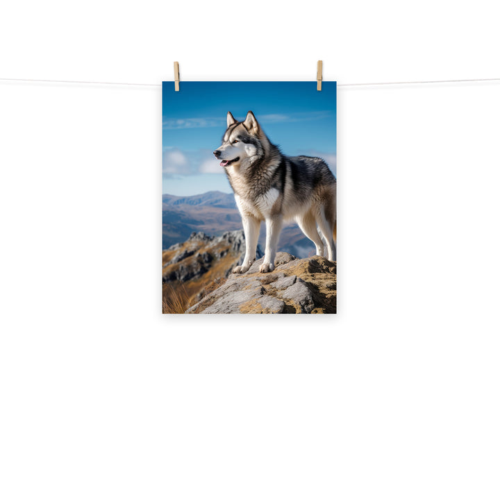 Alaskan Malamute Photo paper poster - PosterfyAI.com