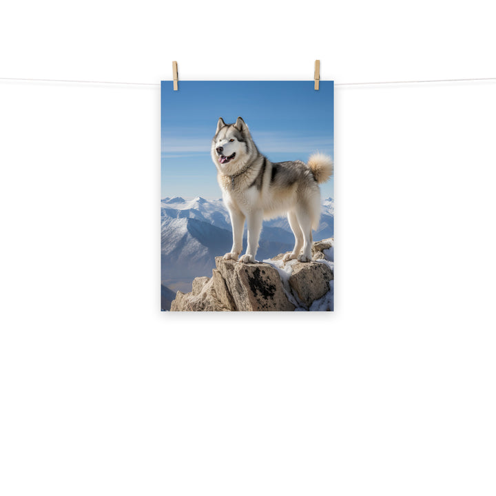Alaskan Malamute Photo paper poster - PosterfyAI.com