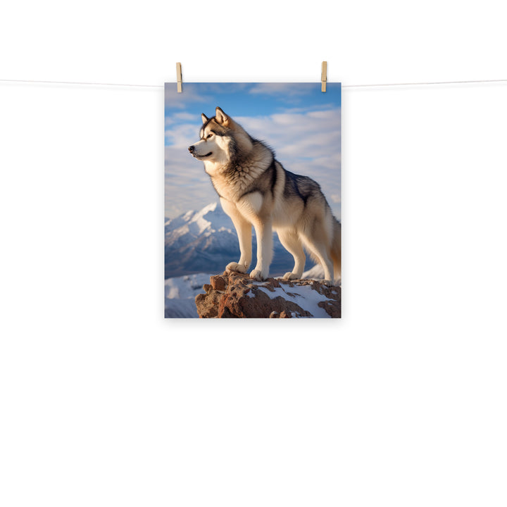 Alaskan Malamute Photo paper poster - PosterfyAI.com