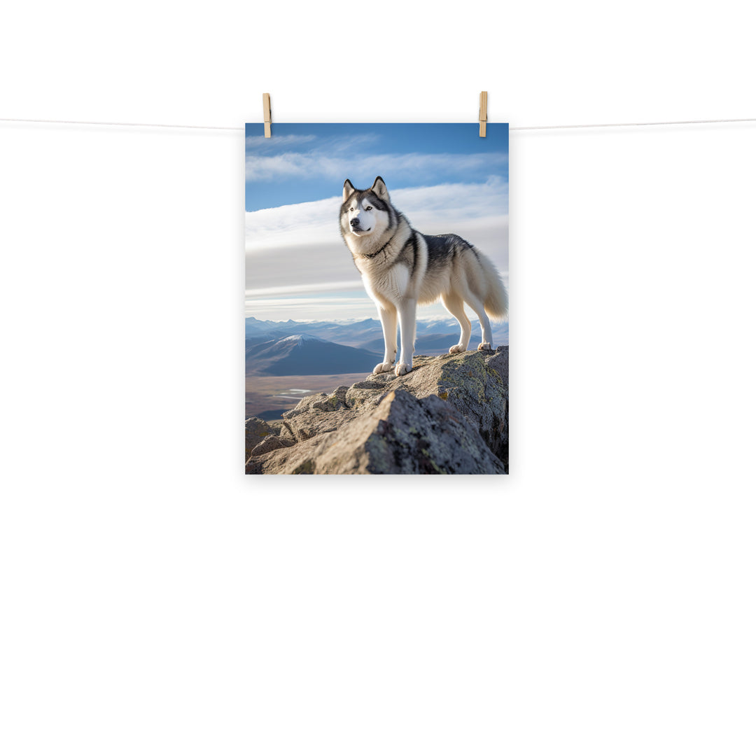 Alaskan Malamute Photo paper poster - PosterfyAI.com
