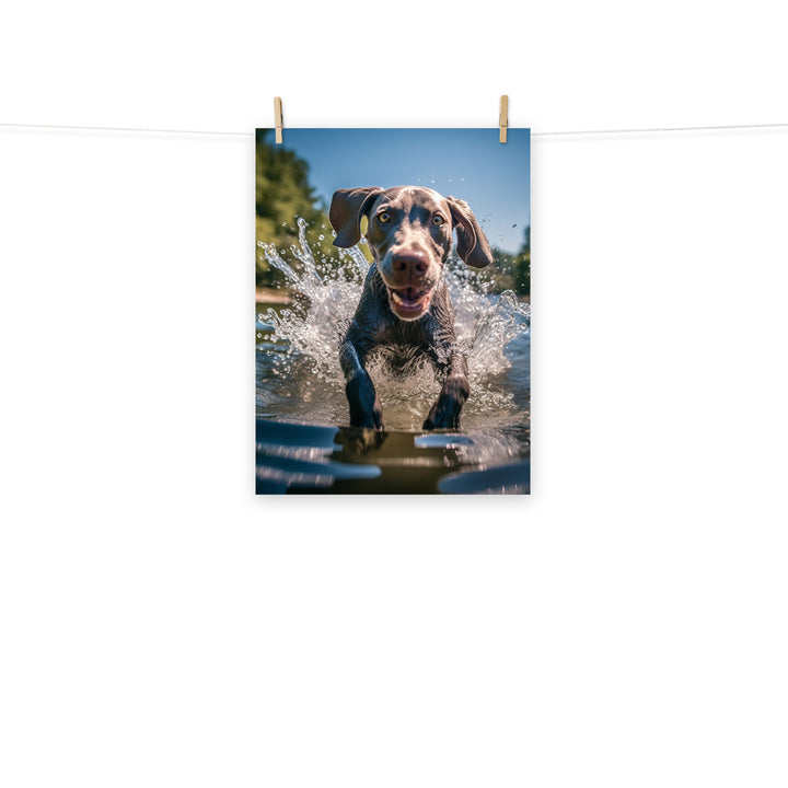 Weimaraner Photo paper poster - PosterfyAI.com