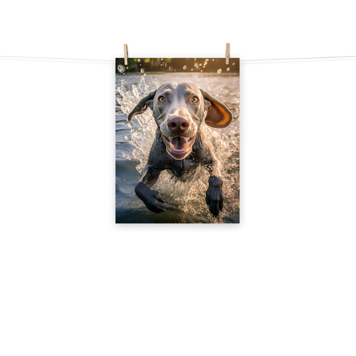 Weimaraner Photo paper poster - PosterfyAI.com