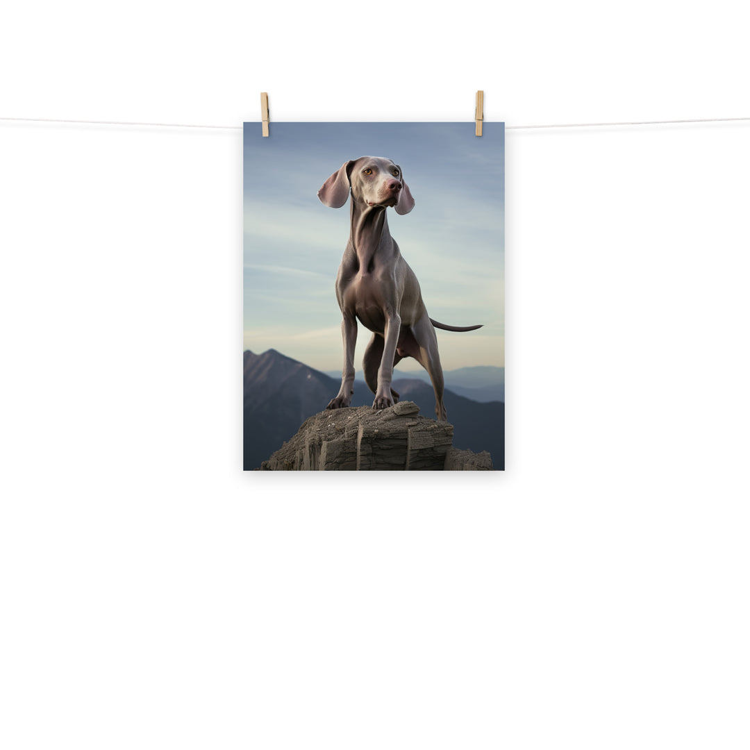 Weimaraner Photo paper poster - PosterfyAI.com