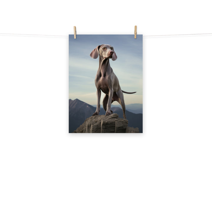 Weimaraner Photo paper poster - PosterfyAI.com