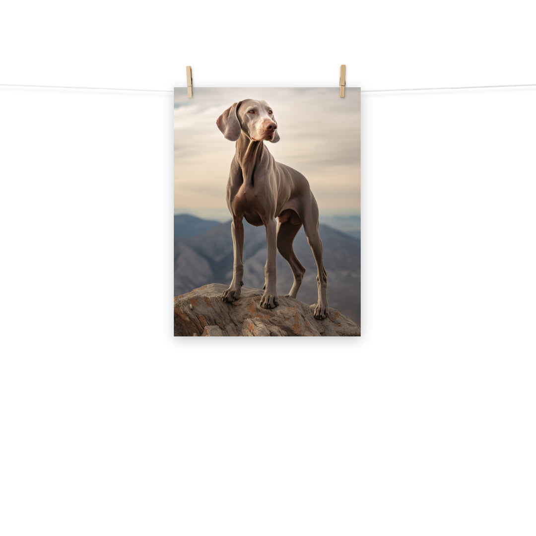 Weimaraner Photo paper poster - PosterfyAI.com