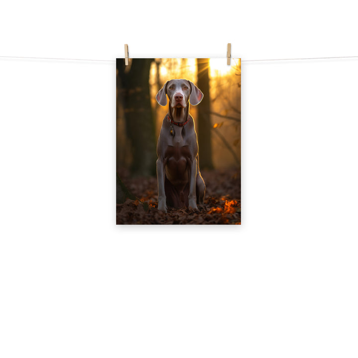 Weimaraner Photo paper poster - PosterfyAI.com