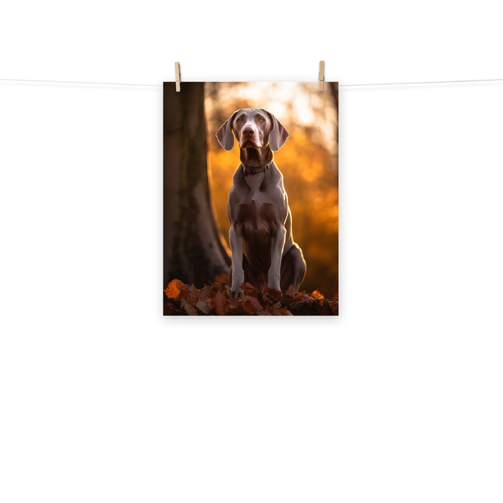 Weimaraner Photo paper poster - PosterfyAI.com