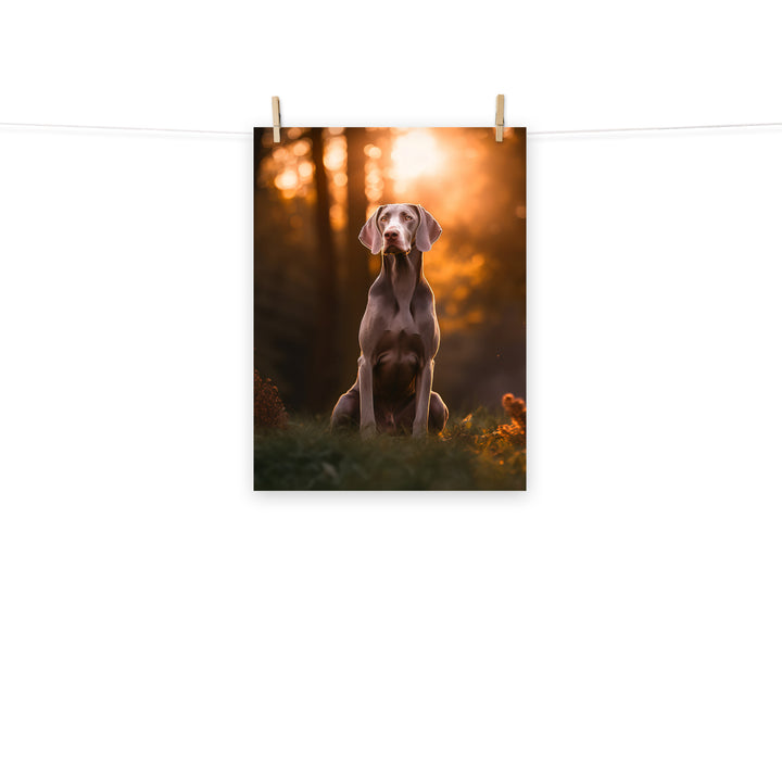 Weimaraner Photo paper poster - PosterfyAI.com