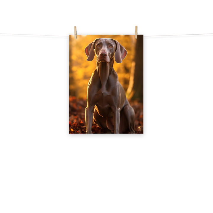 Weimaraner Photo paper poster - PosterfyAI.com