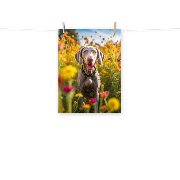 Weimaraner Photo paper poster - PosterfyAI.com