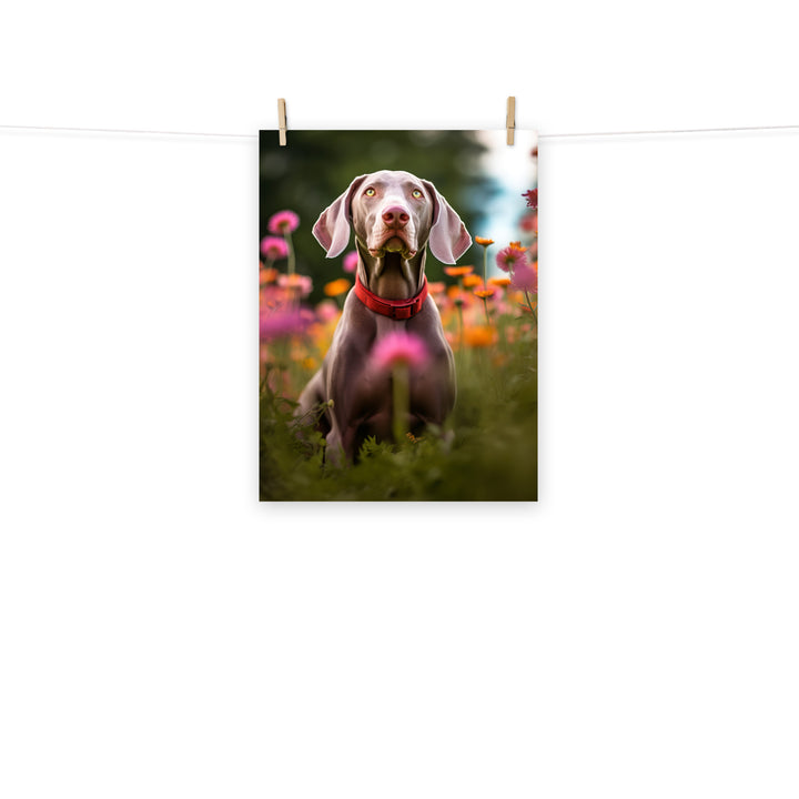 Weimaraner Photo paper poster - PosterfyAI.com