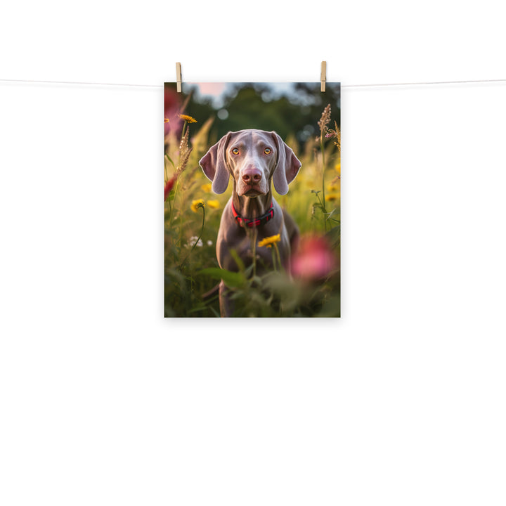 Weimaraner Photo paper poster - PosterfyAI.com