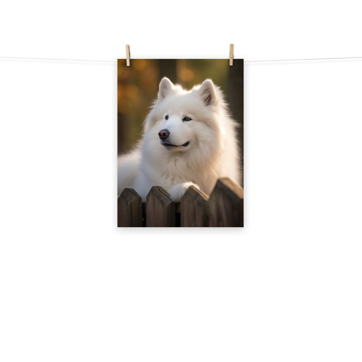 Samoyed Photo paper poster - PosterfyAI.com