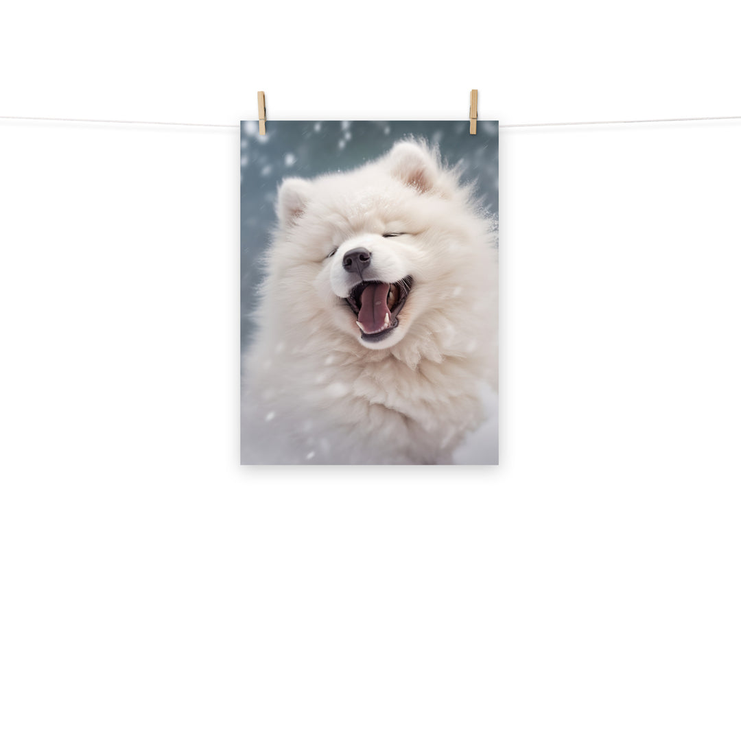 Samoyed Photo paper poster - PosterfyAI.com